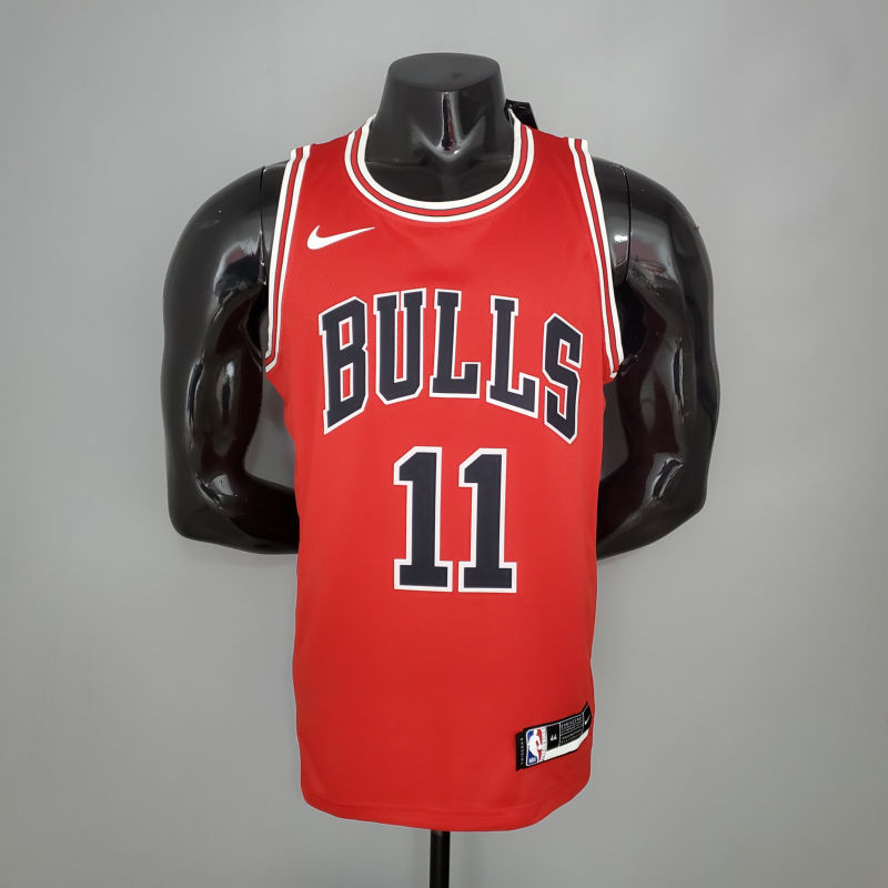 DeROZAN#11 Chicago Bulls Red NBA jersey Size S-XXL