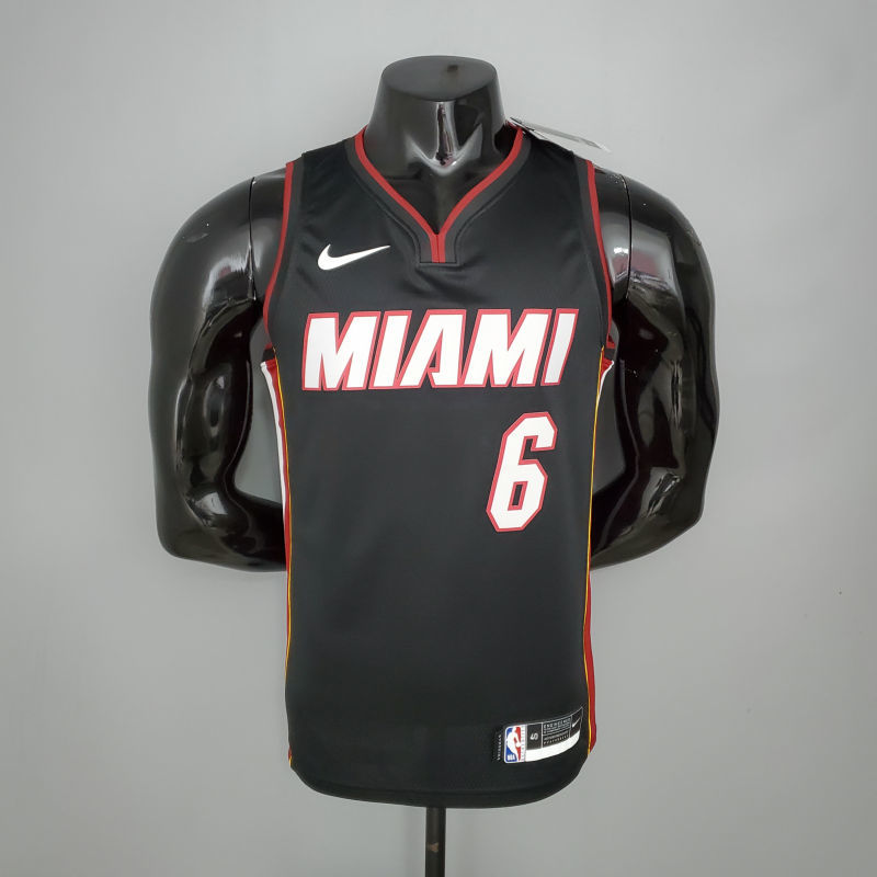 Miami Heat JAMES#6 Black NBA Jersey S-XXL