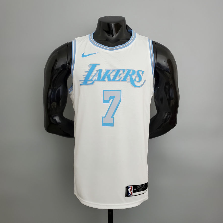 2021 Anthony#7 Lakers Retro White NBA Jersey S-XXL