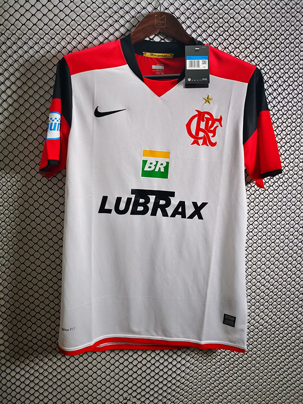 08-09 Flamengo White Retro Soccer Jerseys Yupoo