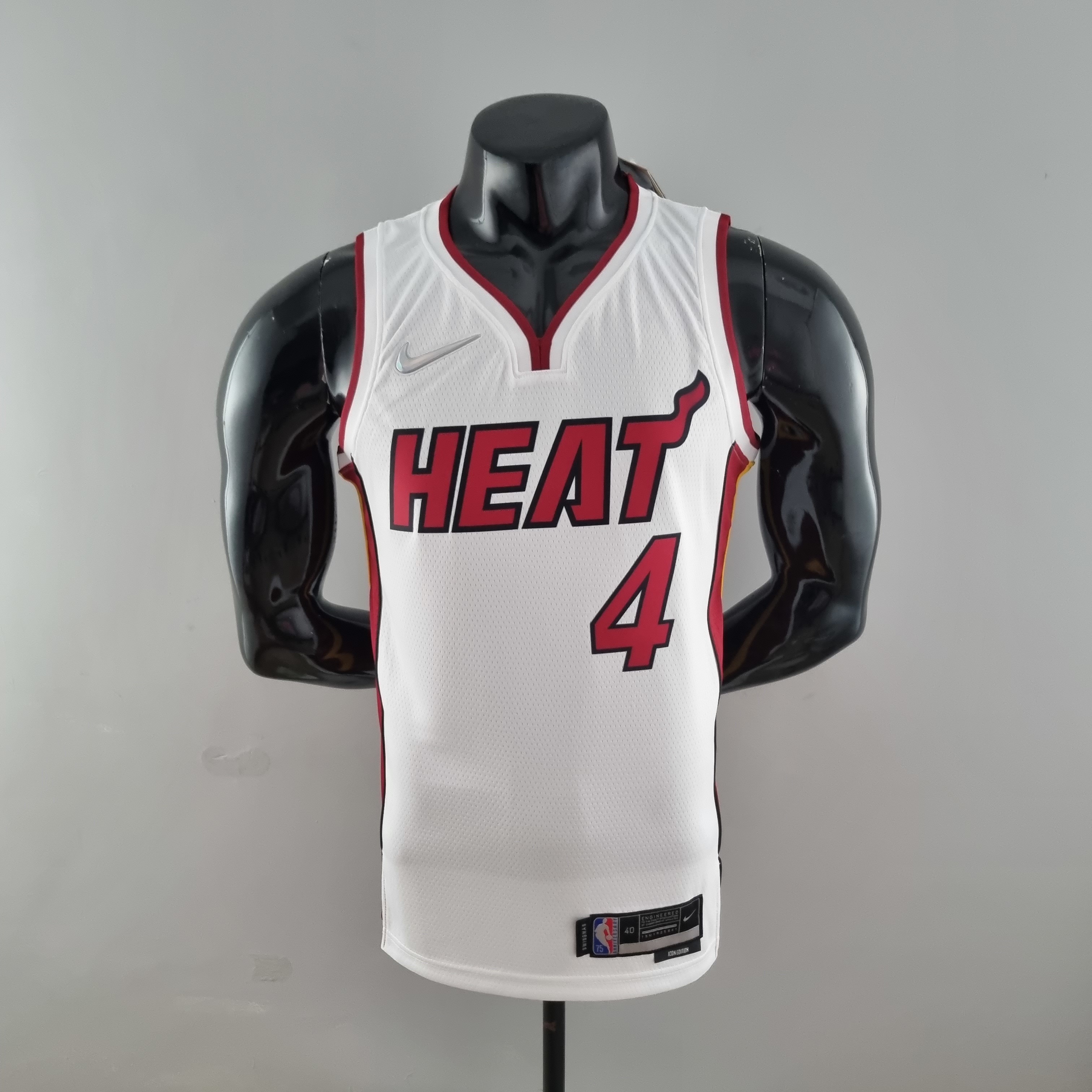 75th Anniversary Miami Heat OLADIPO#4 White NBA Jersey S-XXL