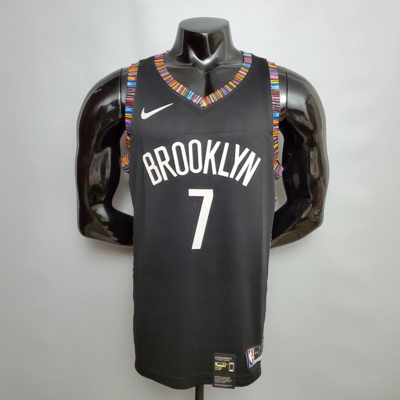 Durant #7 Brooklyn Nets City version black NBA jersey Size XS-XXL
