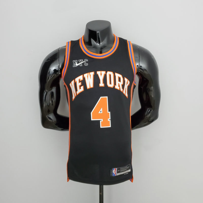 2022 Season Rose#4 Knicks Urban Edition Black NBA Jersey S-XXL