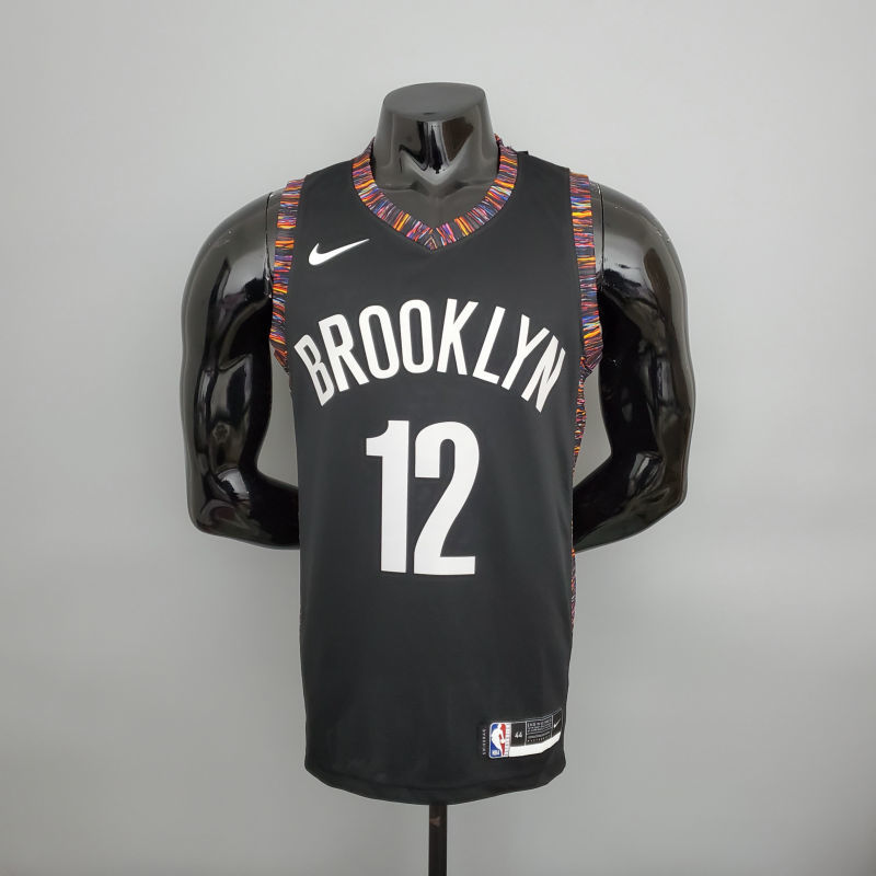 harris#12 Brooklyn Nets City version black NBA jersey Size S-XXL