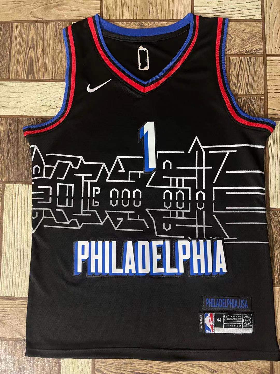 76ers #1 Embroidery