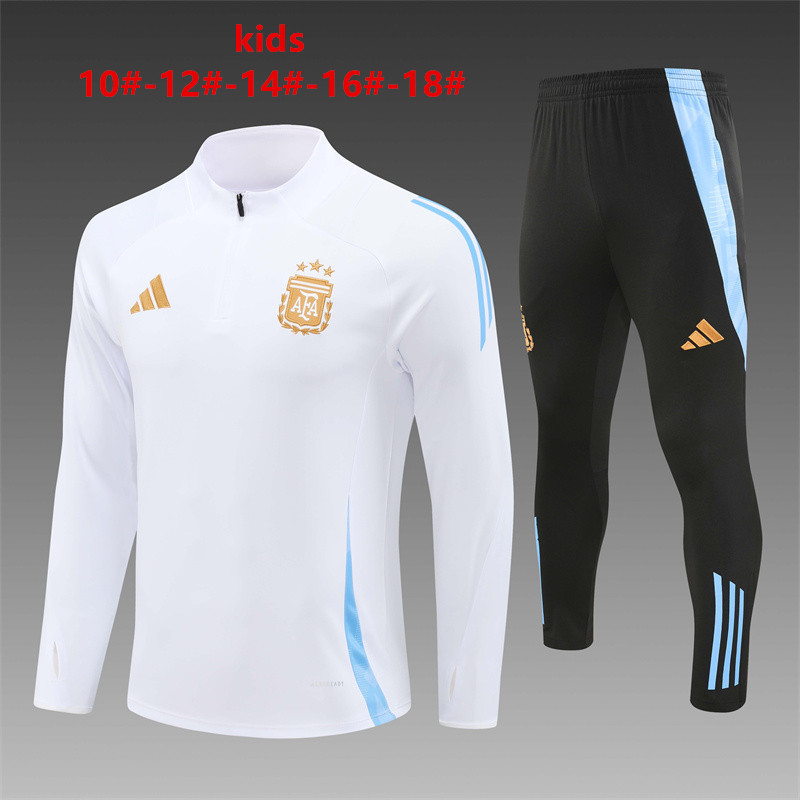 2024 Argentina Kids Long Sleeve Training Suit Yupoo