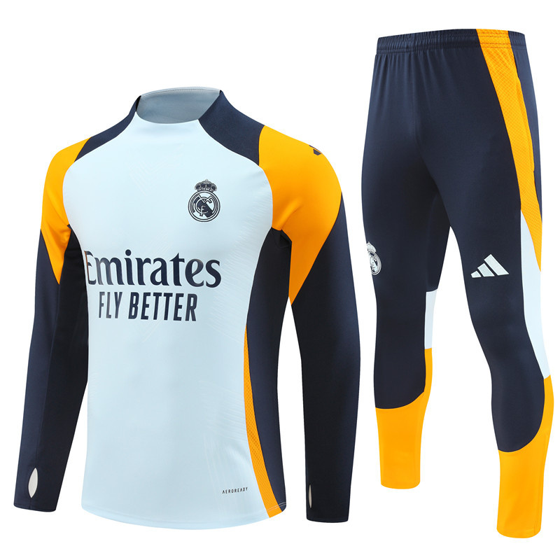 24-25 Real Madrid Long Sleeve Training Suit Yupoo