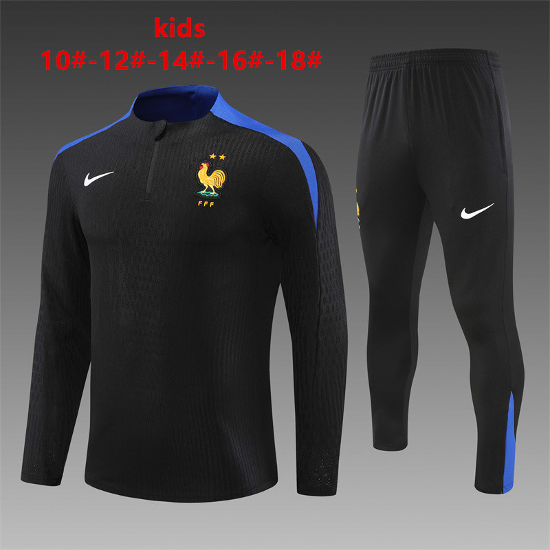 2024 France Kids Long Sleeve Training Suit Yupoo