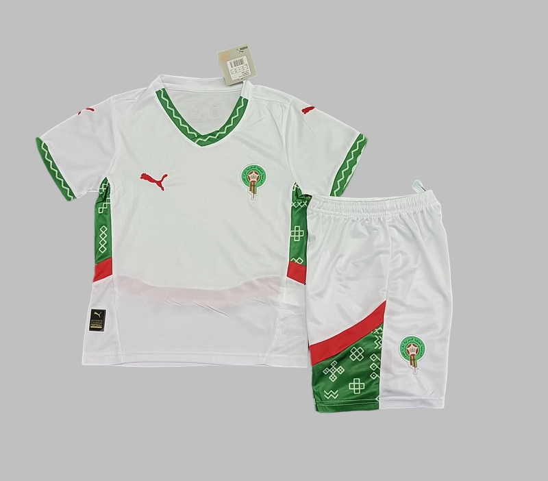 2025 Morocco Home Kids Soccer Jerseys Yupoo