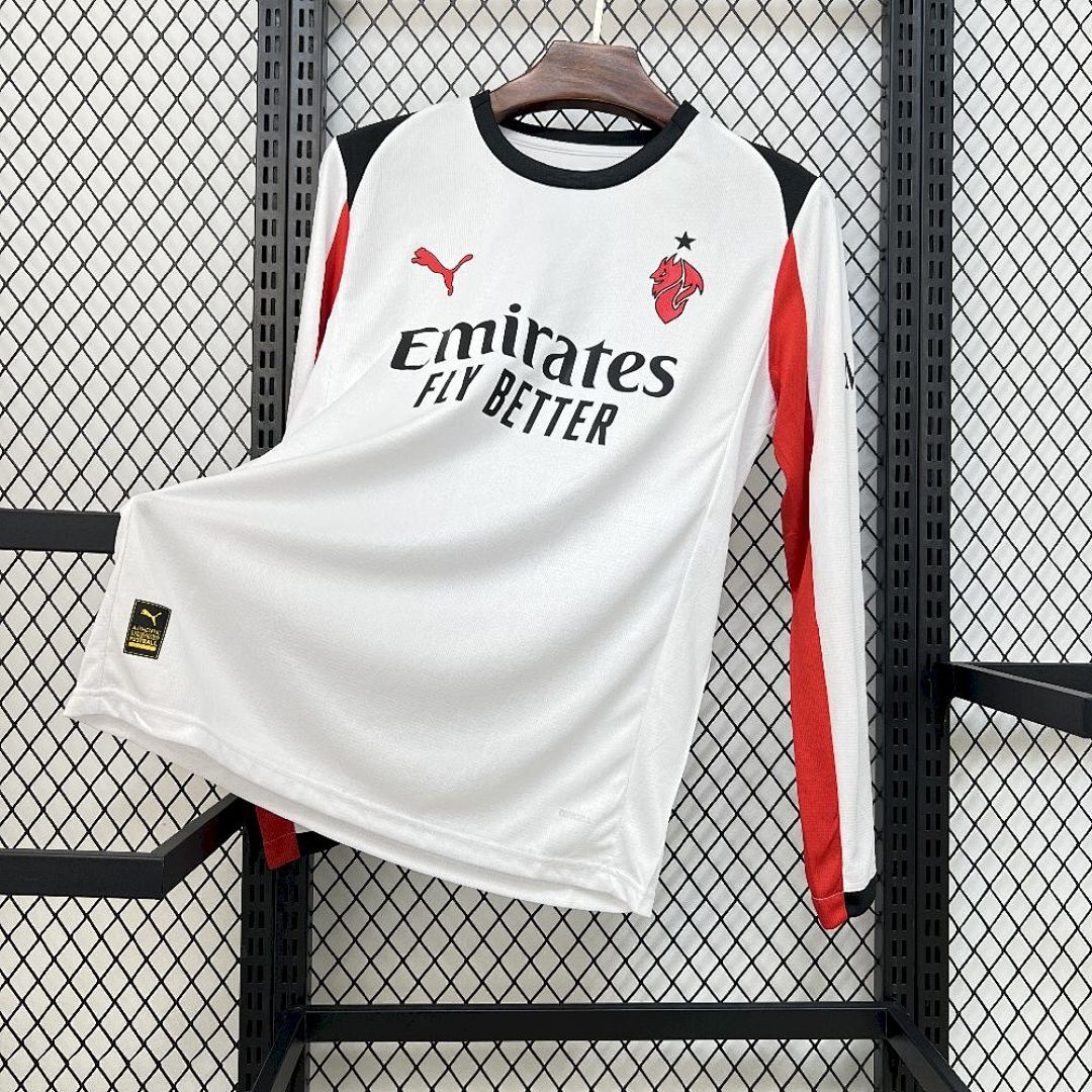 Mens AC Milan 2025/26 Away Long Sleeve Jersey