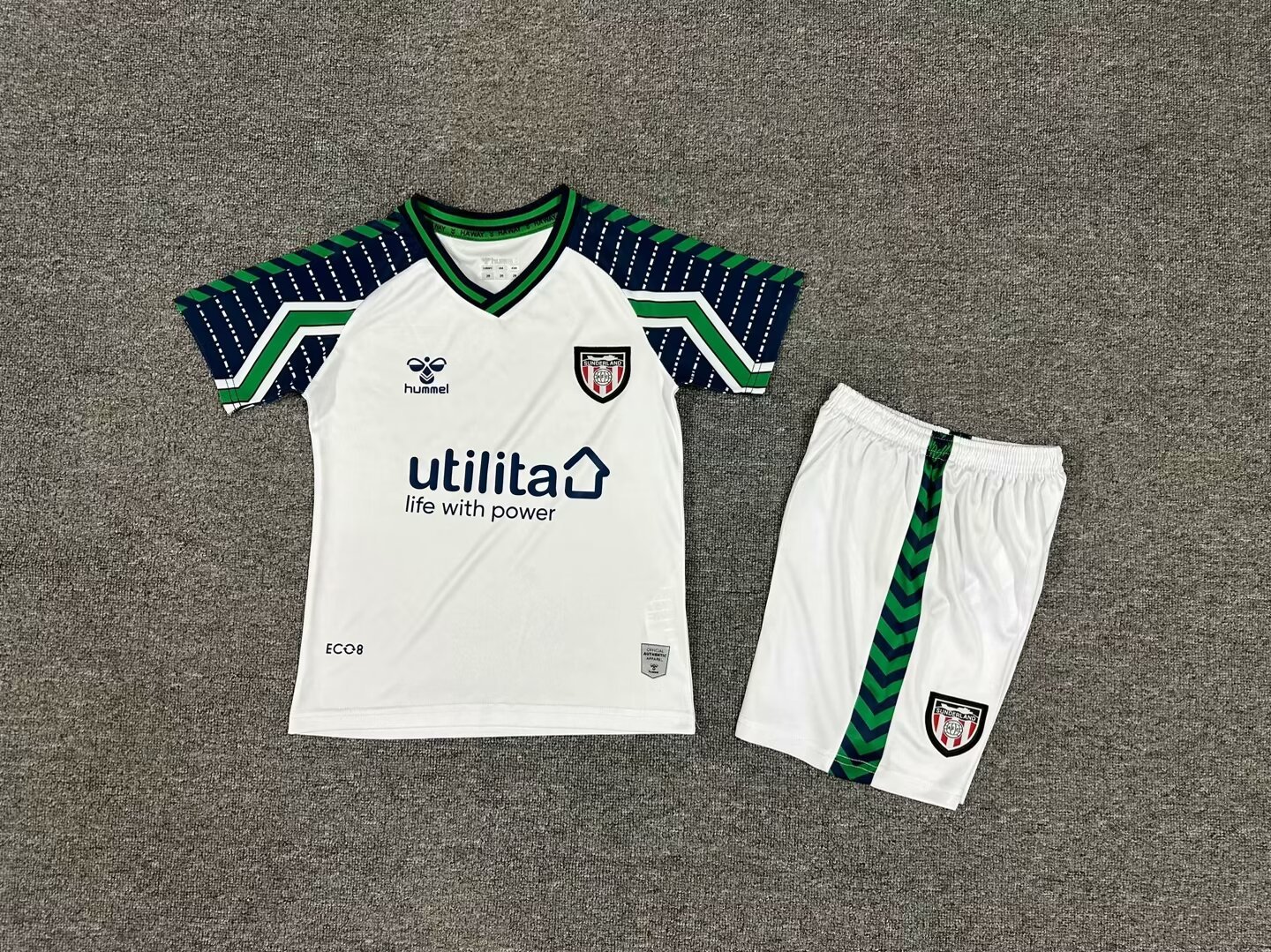 24-25 Sunderland Away Kids Soccer Jerseys Yupoo