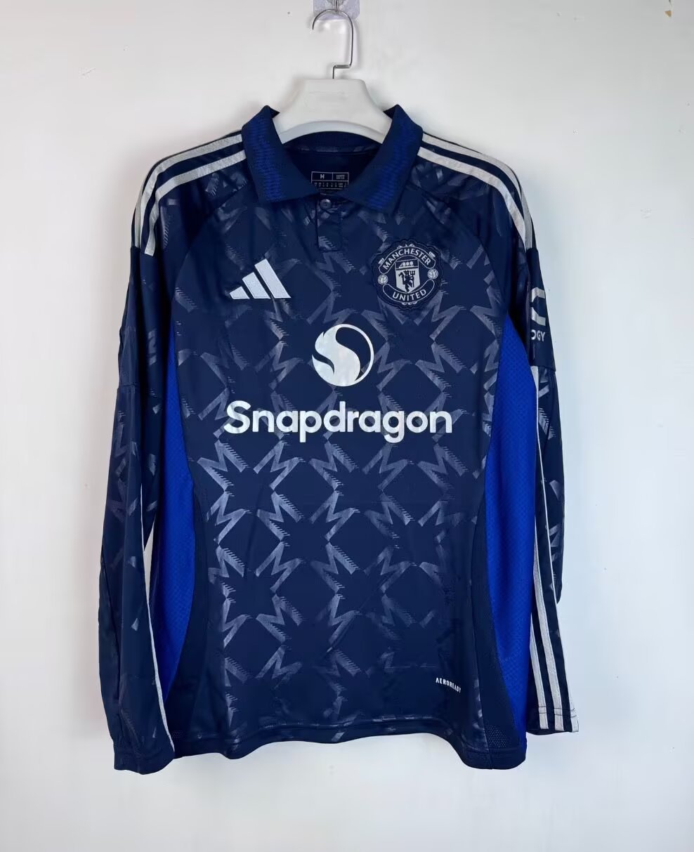 24-25 M-anchester U-nited Away Long Sleeve Soccer Jerseys Yupoo