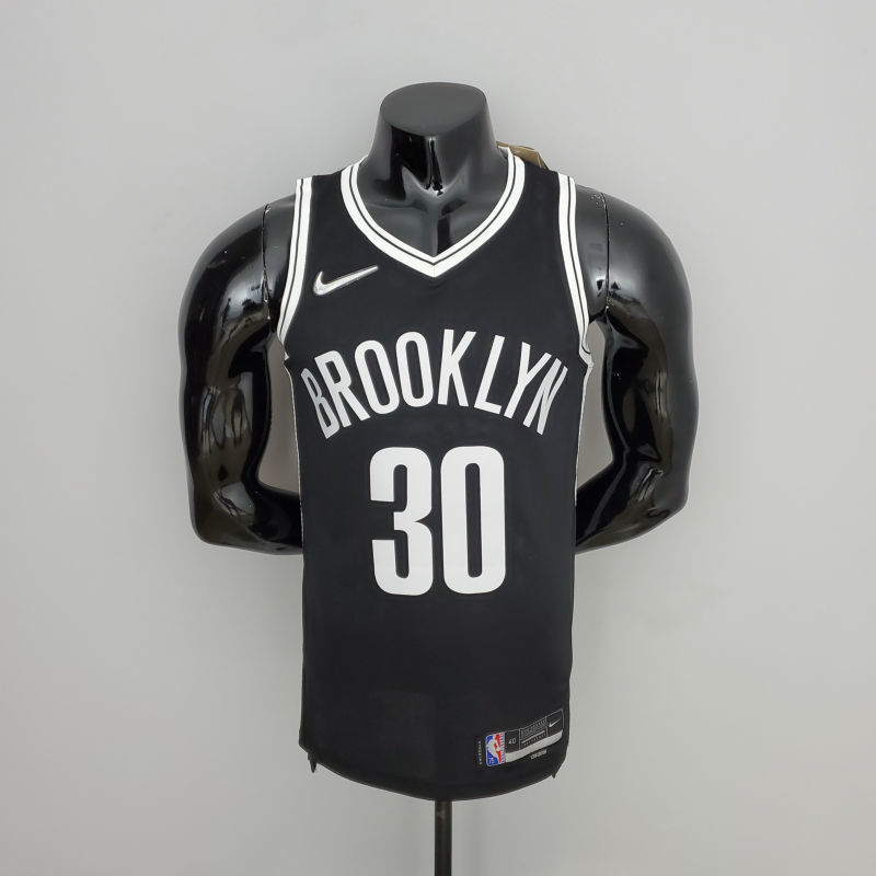 75th Anniversary Curry #30 Nets Black NBA Jersey S-XXL