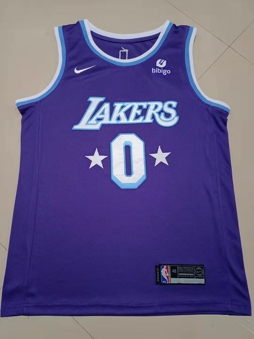 22 Lakers #0 City Edition Embroidery