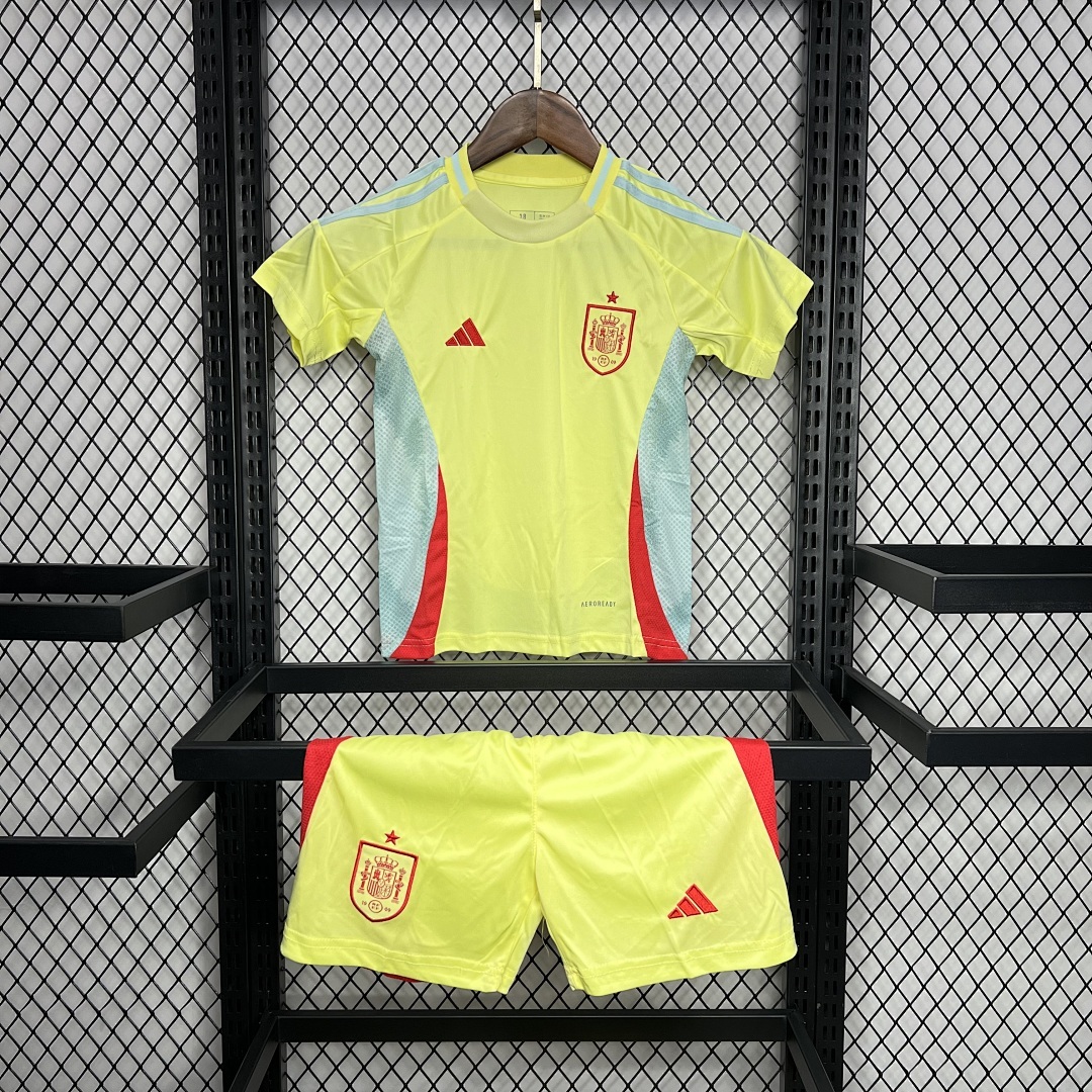 Spain 2024/25 Euro Away Kids Kit