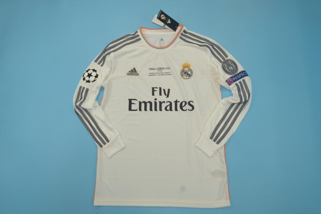 R-eal Ma-drid home long sleeves 13-14