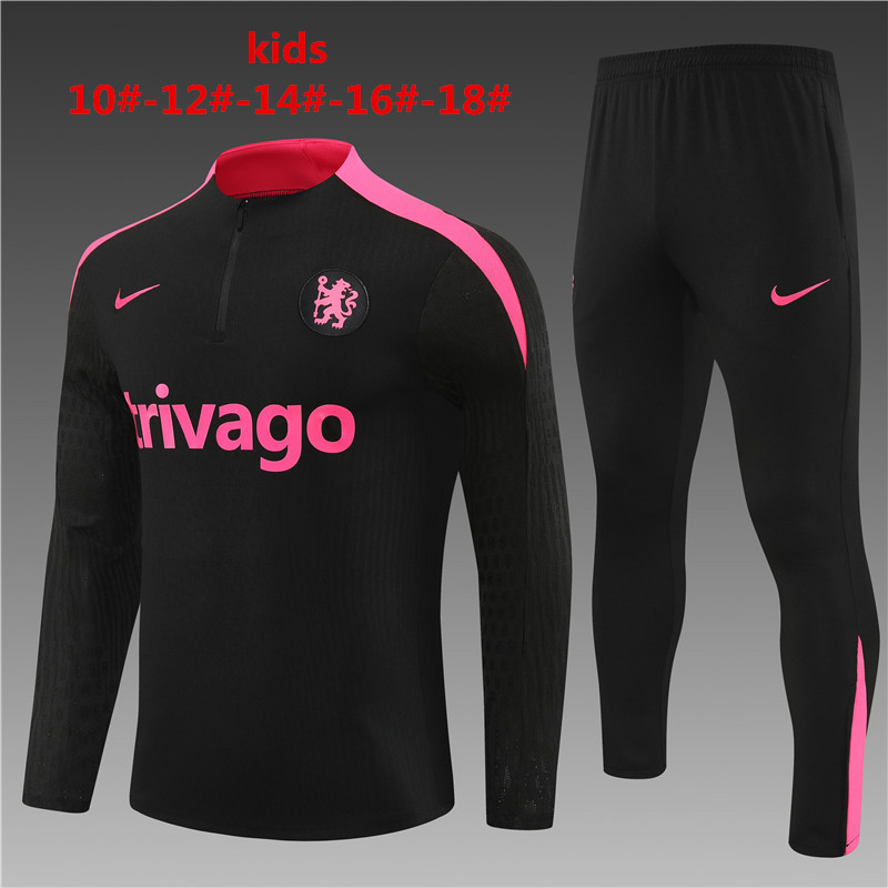 24-25 Chelsea Kids Player Long Sleeve Training Suit Yupoo