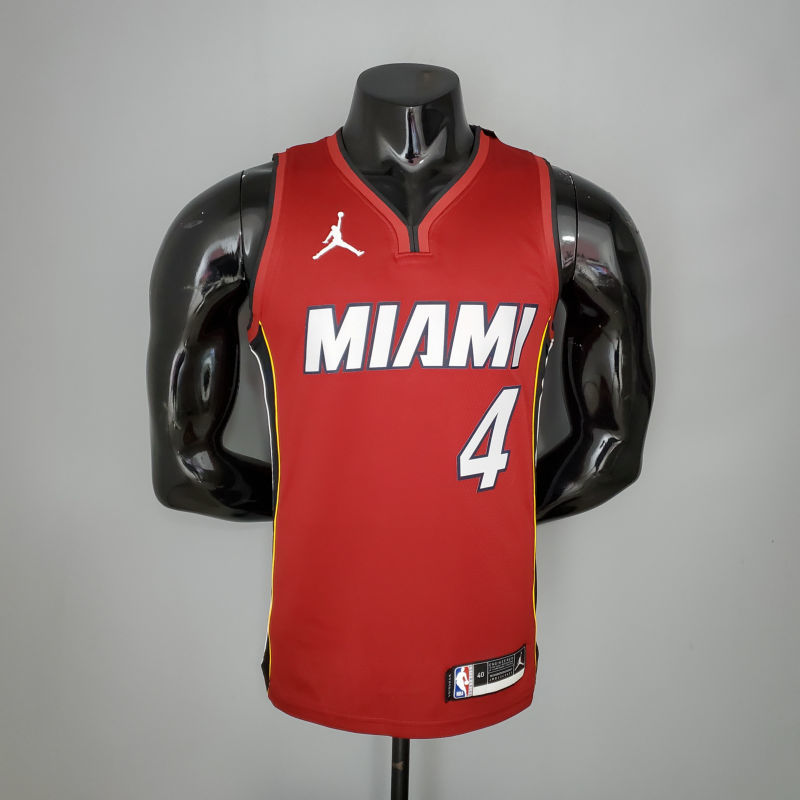 New Miami Heat Jordan OLADIPO#4  Burgundy NBA Jersey S-XXL
