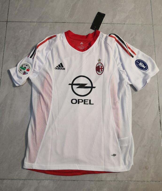 02-03 AC Milan Away Retro Double Layer Long Sleeves Soccer Jerseys Yupoo