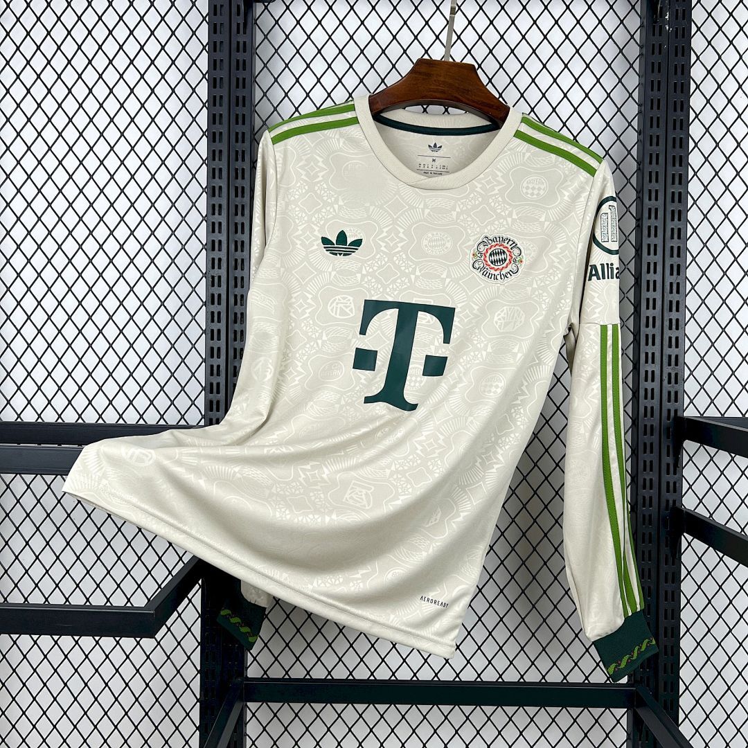 Mens Bayern Munich 2025/26 Oktoberfest Long Sleeve Jersey