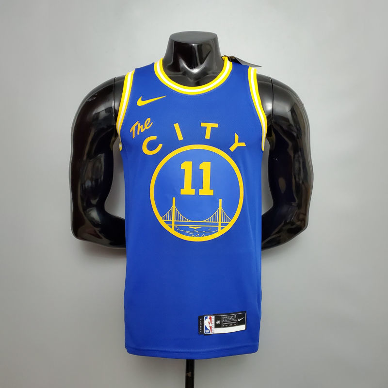 Tram version THOMPSON#11 Golden State Warriors blue NBA jersey S-XXL