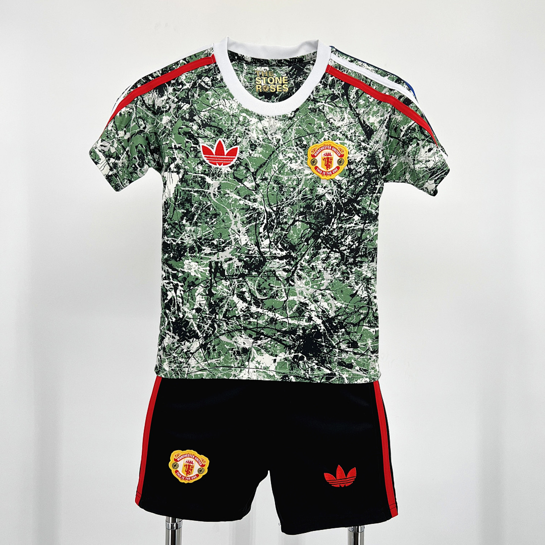 Manchester United 2024/25 Stone Roses Originals Icon Edition Kids Kit 16-28