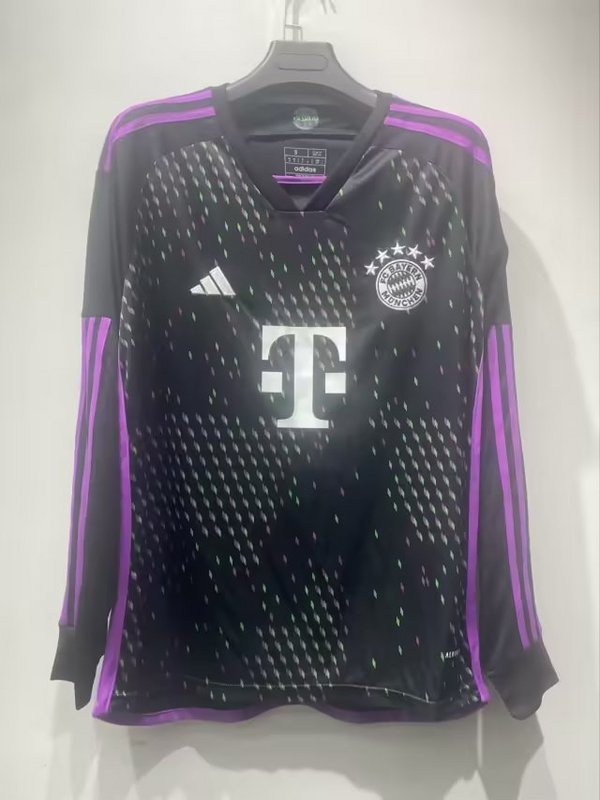 23-24 Bayern Away Long Sleeve Soccer Jerseys Yupoo