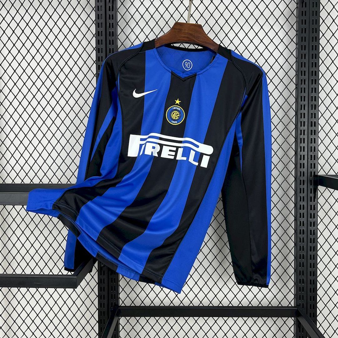 Inter Milan 2004/05 Home Long Sleeves Retro Jersey