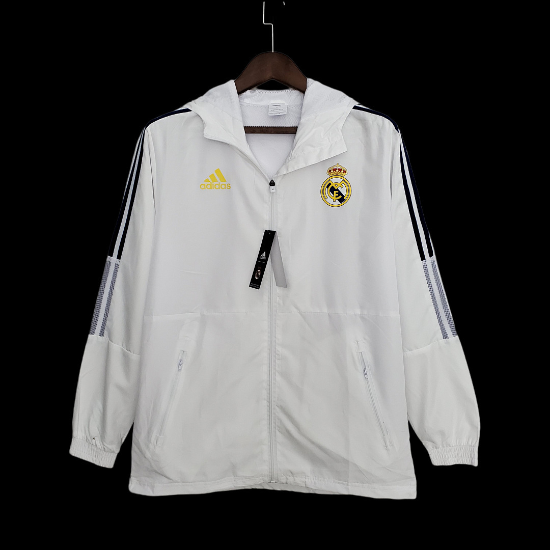 2022 Real Madrid Windbreaker White S-XXL
