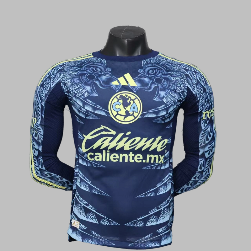 25-26 Club America Away Long Sleeve Cheap Soccer Jerseys Yupoo