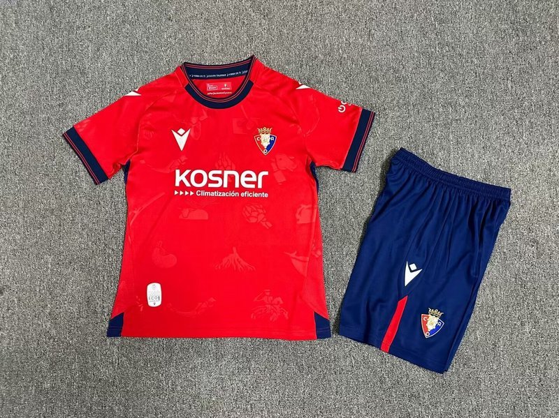 24-25 Osasuna Home Kids Soccer Jerseys Yupoo