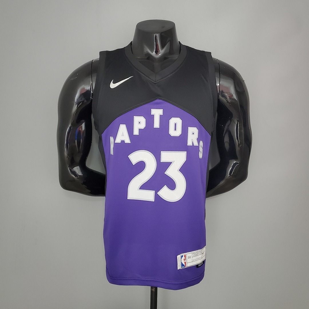 VANVLEET#23 2021 Raptors Bonus Edition Purple and Black NBA Jersey S-XXL