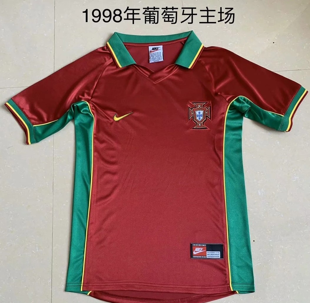 1998 Portugal Home Retro Soccer Jerseys Yupoo