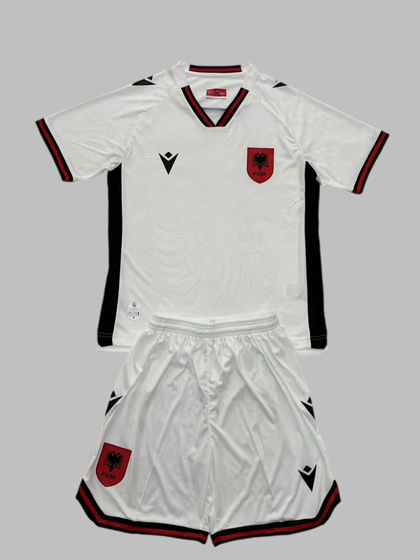 25-26 Republic of Albania Away Kids Cheap Soccer Jerseys Yupoo