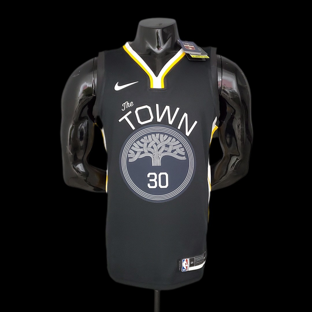Curry #30 Golden State Warriors black NBA jersey Size:S-XXL