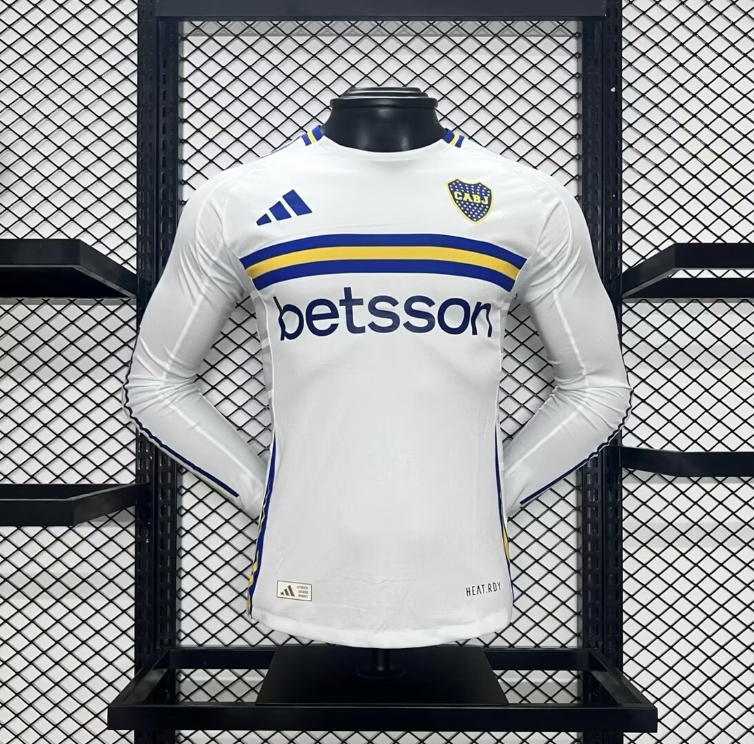 24-25 Boca Away Player Version Long Sleeve Soccer Jerseys Yupoo