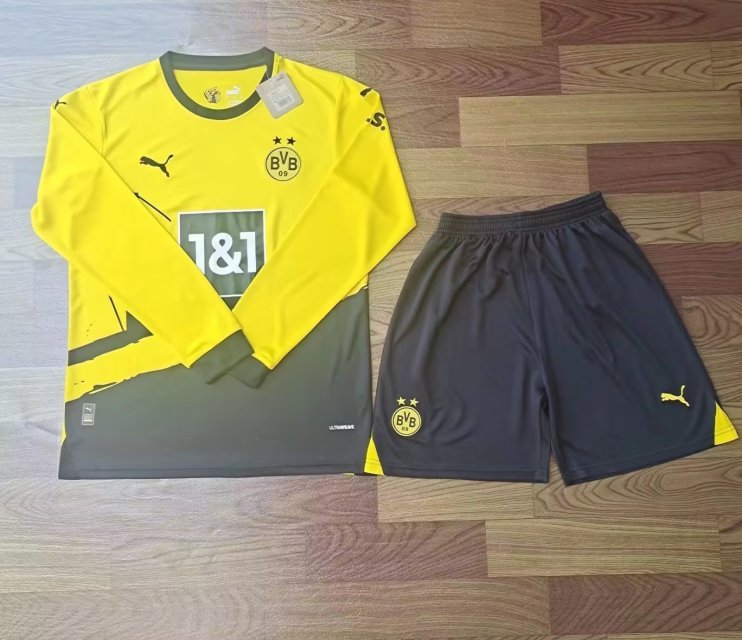 23-24 Dortmund Home Long Sleeve Soccer Jerseys Yupoo