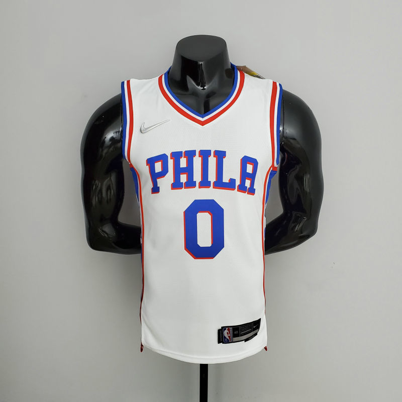 75th Anniversary Philadelphia 76ers MAXEY#0 White NBA Jersey S-XXL
