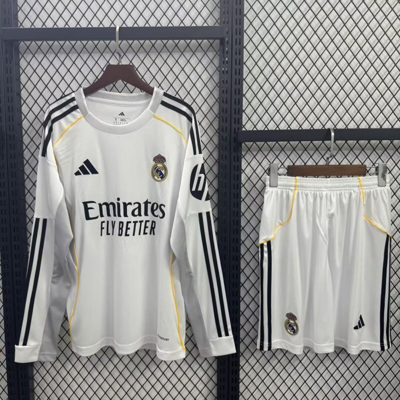 25-26 Real Madrid Home Long Sleeve Yupoo