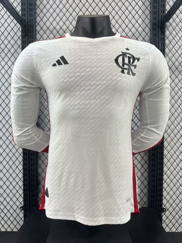 24-25 Flamengo Away Player Long Sleeve Soccer Jerseys Yupoo