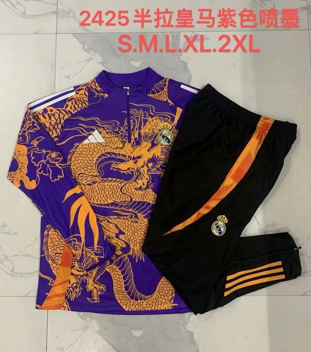 24-25 Real Madrid Long Sleeve Training Suit Yupoo