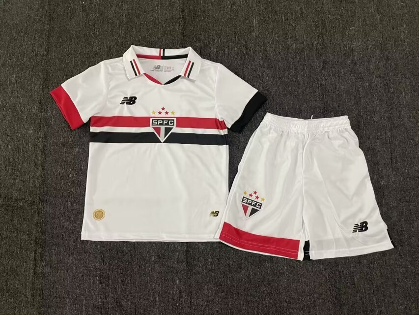 24-25 Sao Paulo Home Kids Soccer Jerseys Yupoo