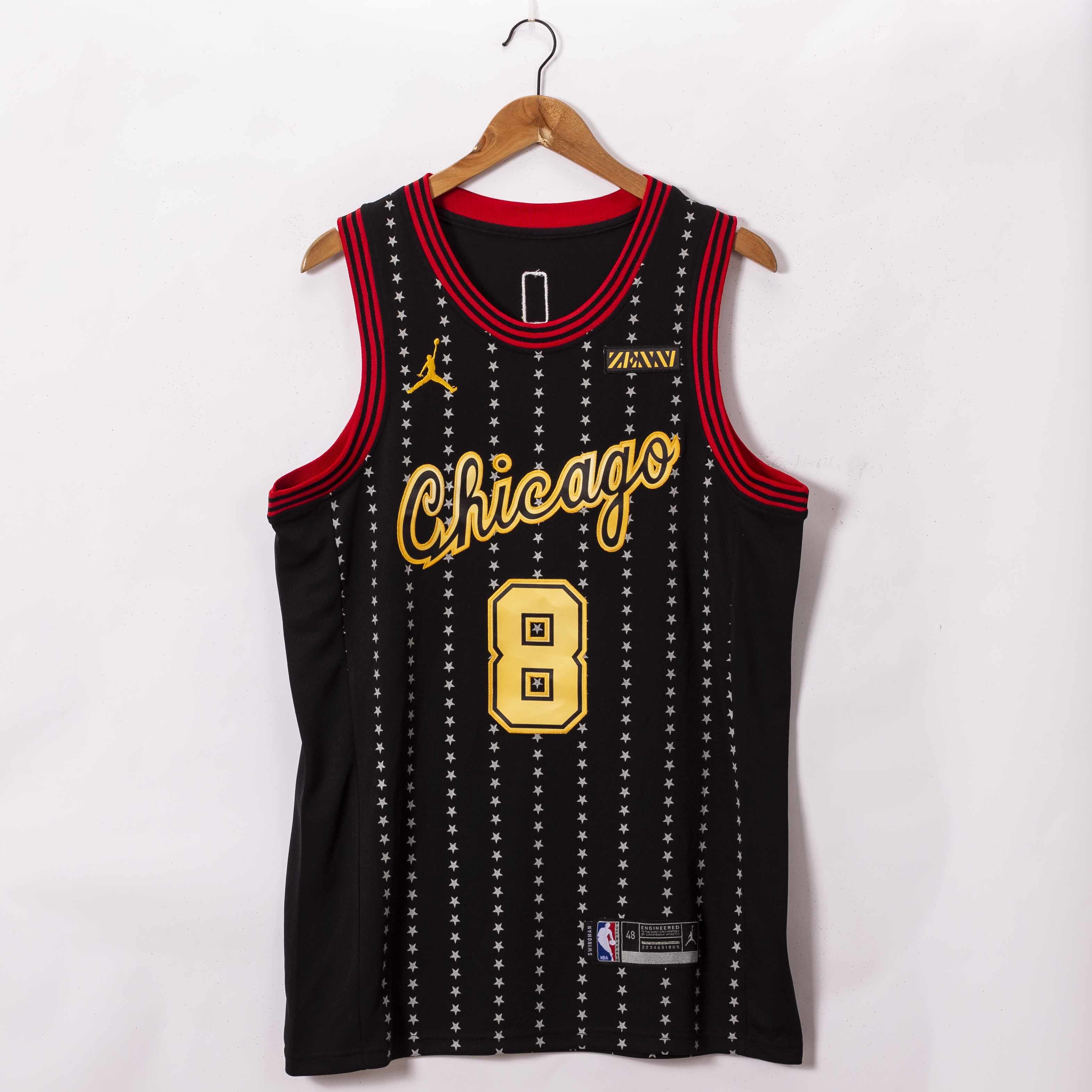 2021 Bulls #8 Embroidery