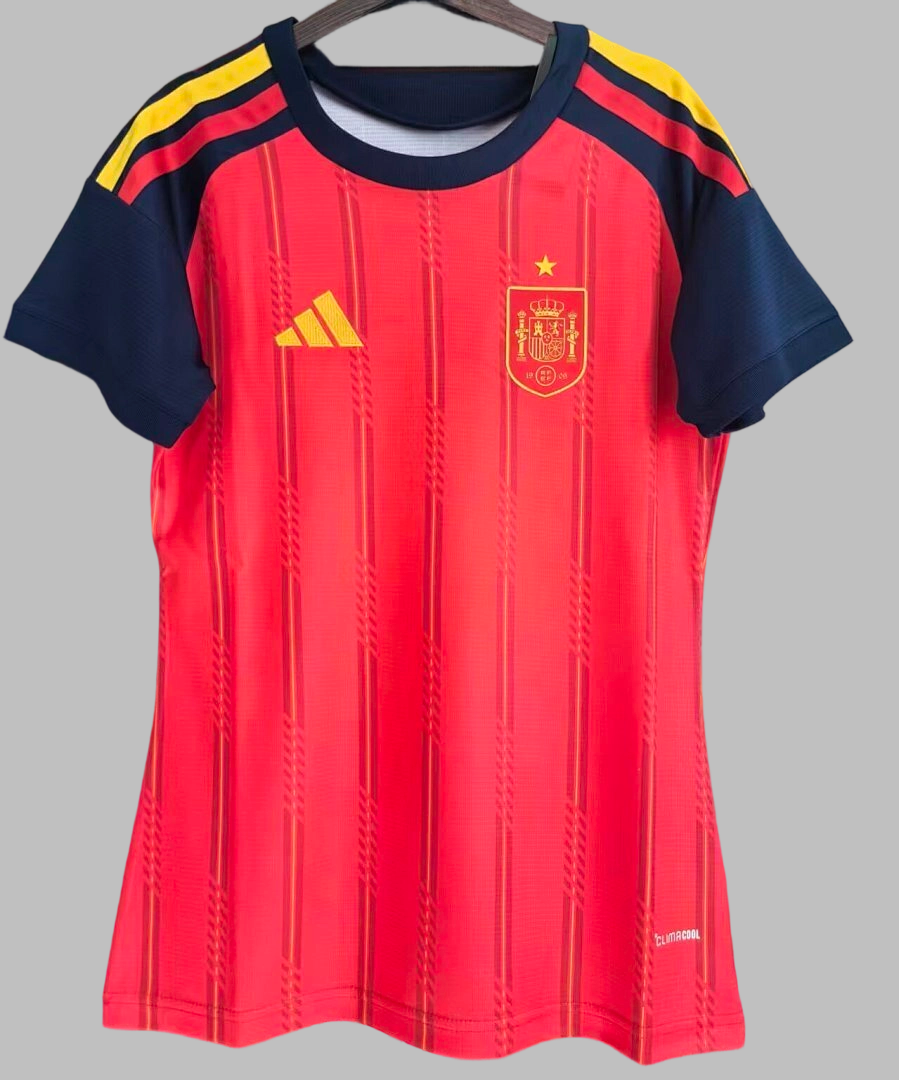 26-27 Spain Home Women Cheap Soccer Jerseys Yupoo