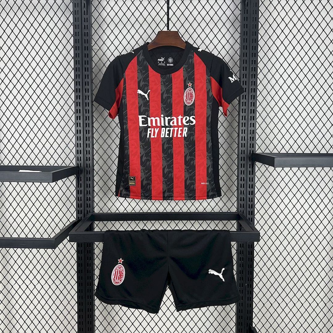 AC Milan 2025/26 Home Kids Kit