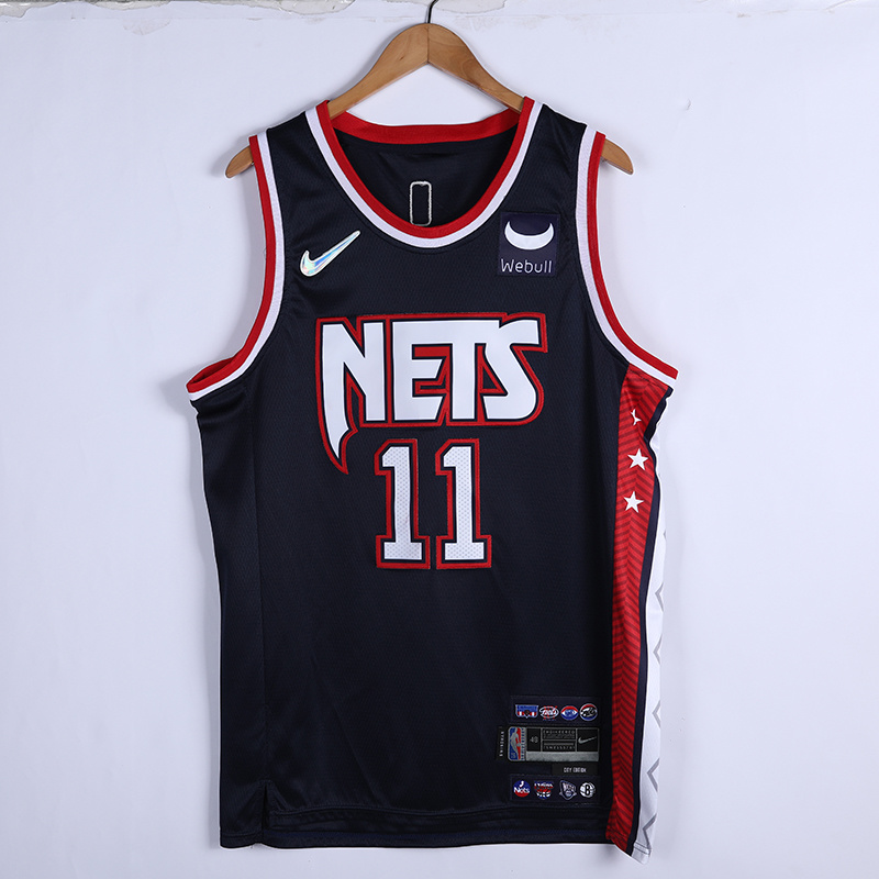 2022 Nets Irving#11 75th Anniversary City Version Embroidery