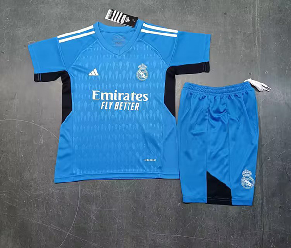 23-24 Real Madrid Goalkeeper Kids Soccer Jerseys Yupoo