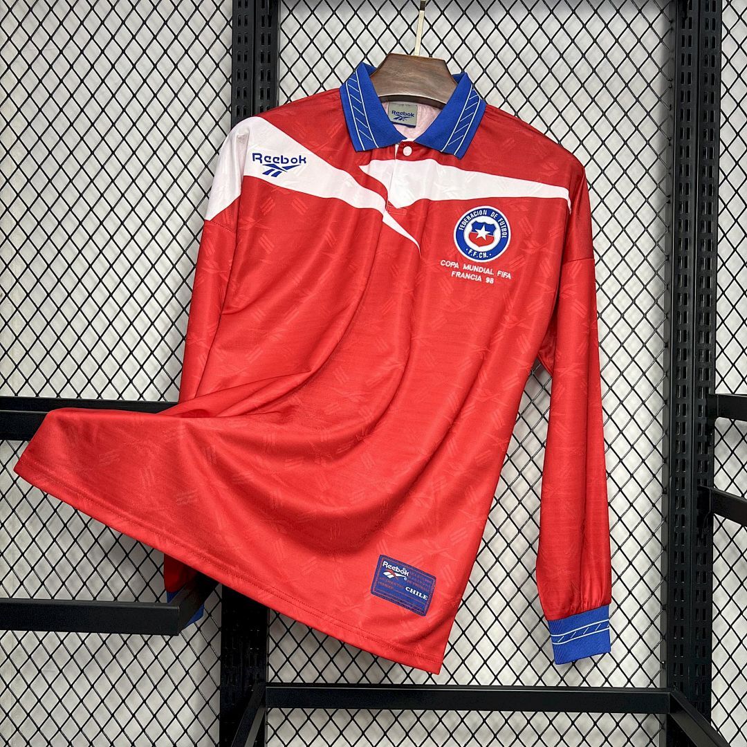 Chile 1998 Home Long Sleeve Retro Jersey