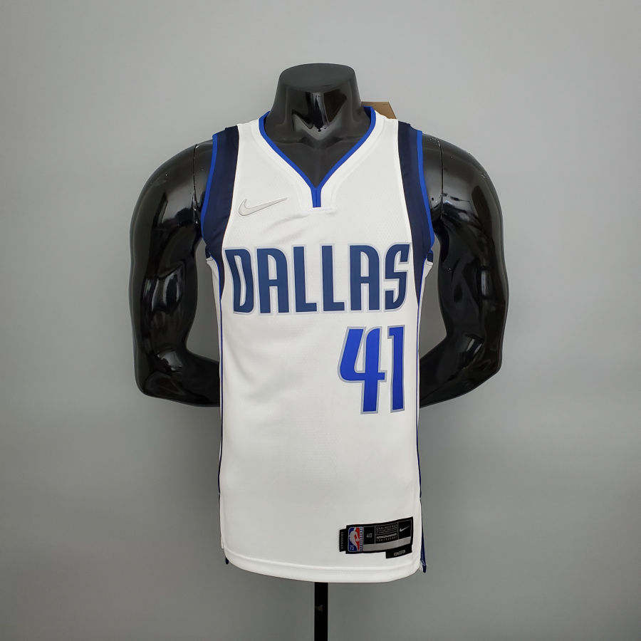 75th Anniversary Nowitzki #41 Lone Ranger White NBA Jersey S-XXL