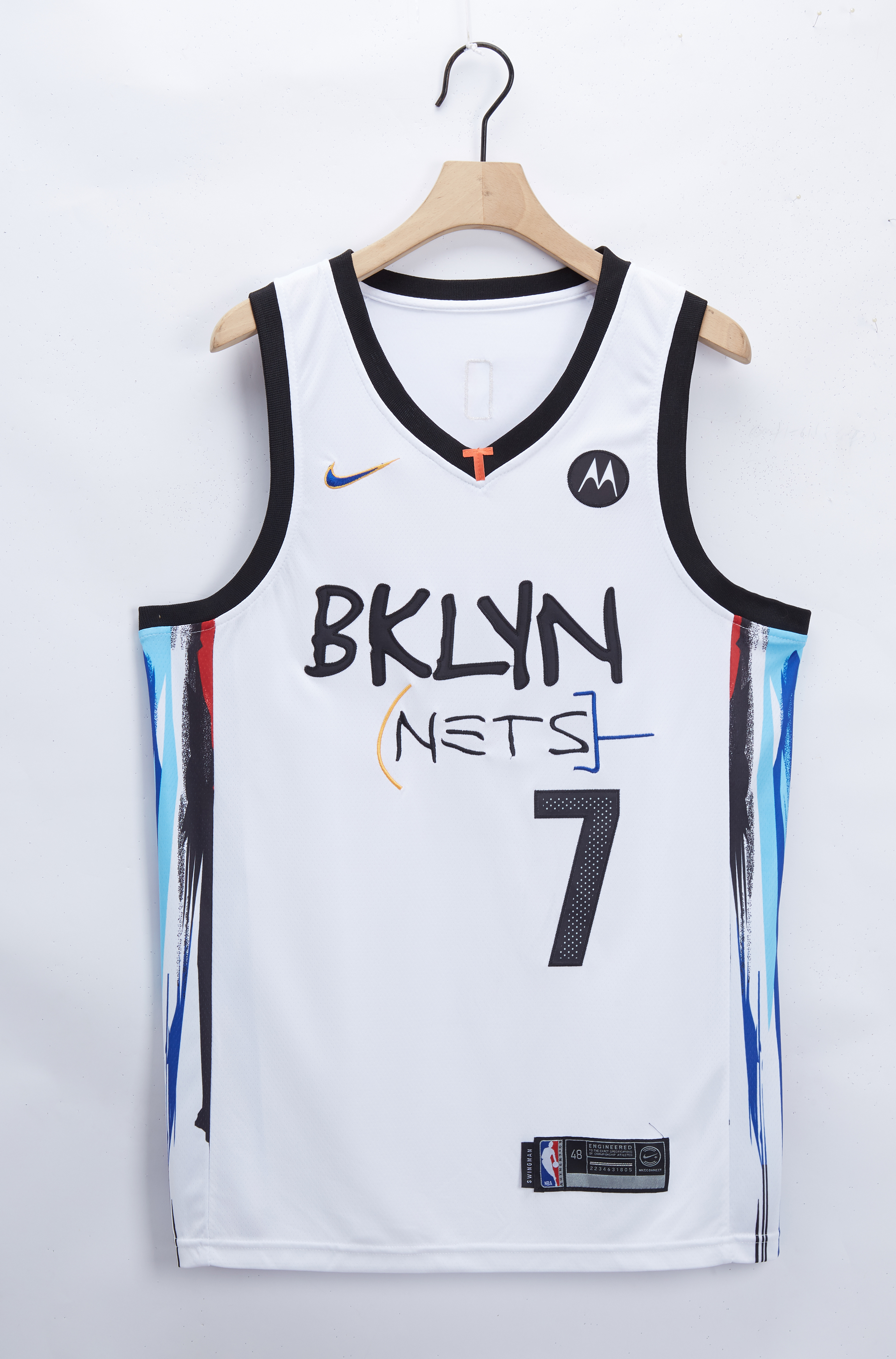 2021 Nets #7 City Edition Embroidery